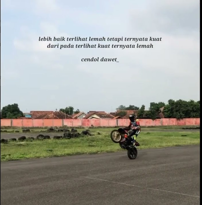 Story wa road race wheelie keren