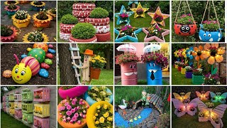 Latest Modern Creative Garden Decoration Ideas Using Waste Materials 🌸 | DIY Recycled Garden Crafts