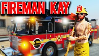 Fireman Kay in GTA RP!