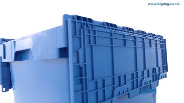 BiGDUG Blue Attached Lid Containers