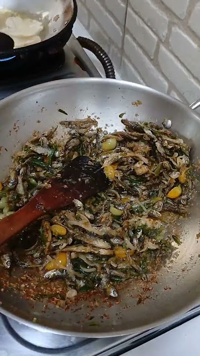 Ikan Bilih Asli Minang  masak cabe ijo Moms #music #cooking #ikan #cabeijo