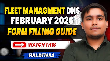 Fleet Management DNS February 2026 Form Filling Guide | DNS