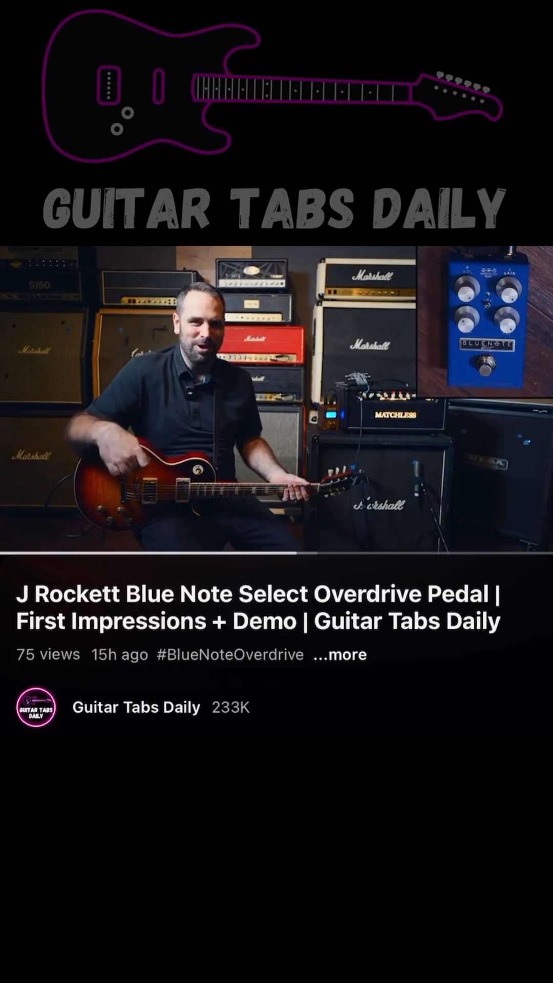 J Rockett Audio Designs Blue Note Select - Guitar Pedal Demo
