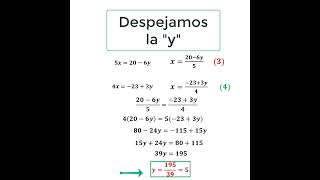 SISTEMAS DE 2X2 RESUELTO POR EL METODO DE IGUALACIÓN