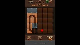 Roll The Ball Slide Puzzle 2 - Moves Basic F Level 3 Walkthrough