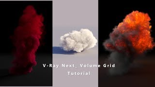 Rendering realistic Explosion Smoke and Cloud in V-Ray Next Volume Grid screenshot 3