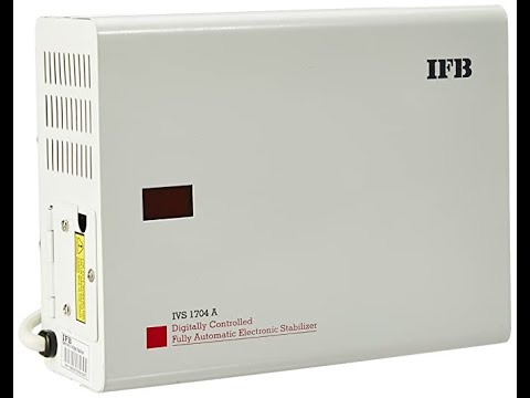 IFB IVS 1704A 150-305V Voltage Stabilizer (White, Metallic Finish)