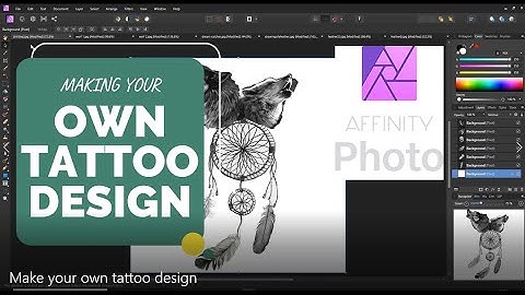 How to make your own tattoo design [affinity photo]