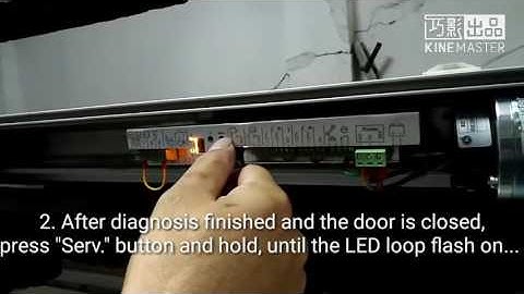 How to run first commissioning on ES200 automatic door