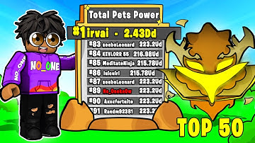 😲HOW I Won TOP 50 LEADERBOARD in the last 12 Hours *Got The New Top #1 LB PET* Update 45 Clicker Sim