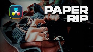 Paper Rip transition DaVinci tutorial + 40 Transitions!