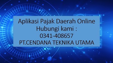 Pengembang Software Aplikasi Pajak Online Berbasis Web I 0341-408657