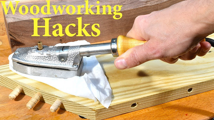 Amazing Woodworking Trick / Repairing Dents in Wood with an Iron