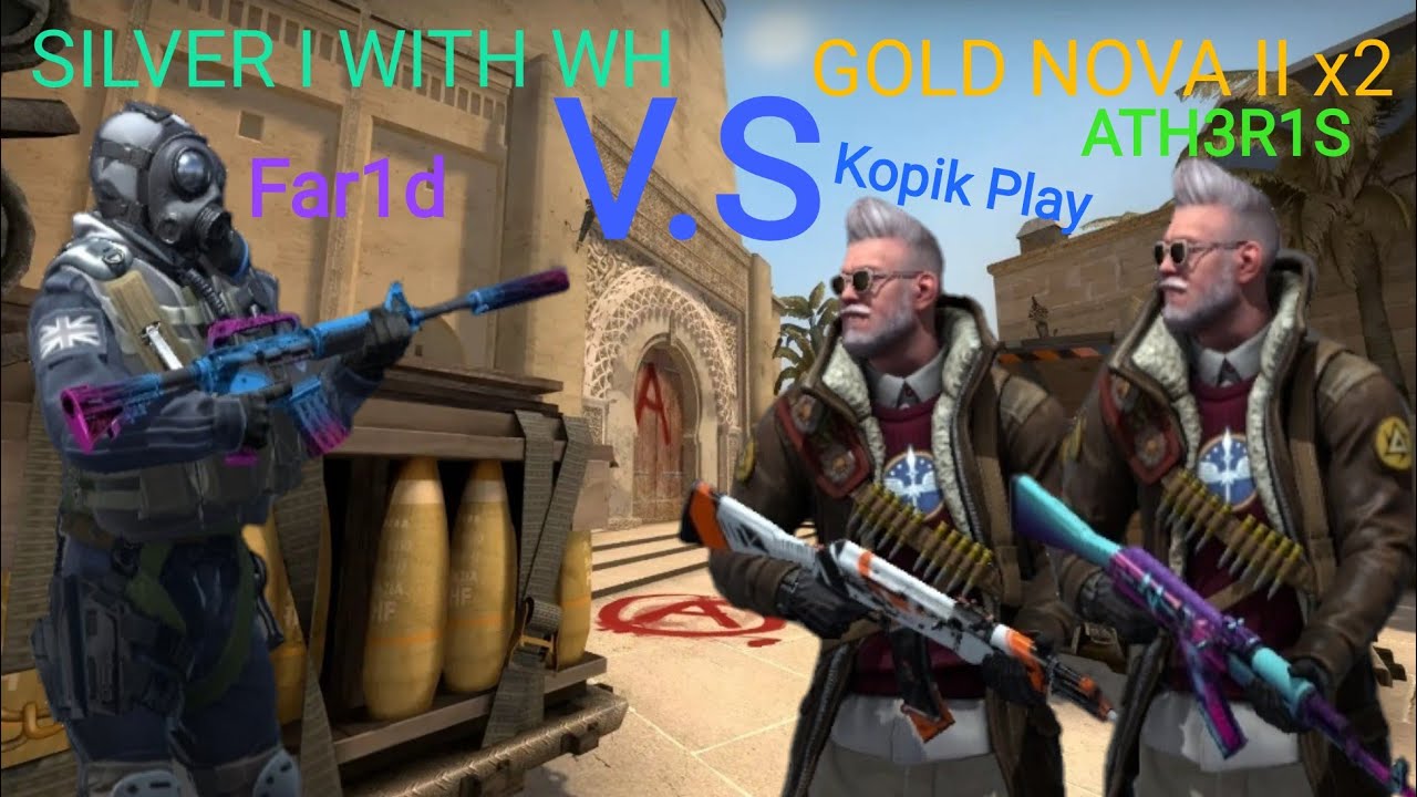2 GOLD NOVA II V.S SILVER I С ВХ!!! | CS:GO - YouTube
