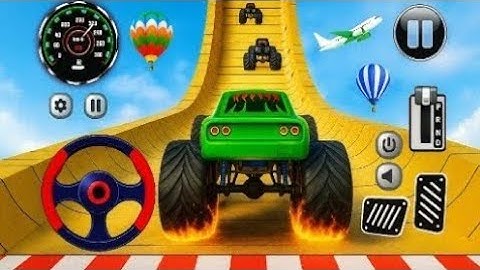 Monster Truck Mega Ramp Stunts 😱 | Impossible Tracks Challenge | GT Racing Android Gameplay 2025"