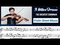 Free sheet a million dream  the greatest showman violin sheet music