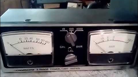 Radio Shack Realistic Micronta 21 520A 3 Range SWR WattMeter Demonstrated