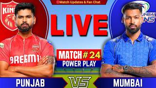 🔴IPL Match: Punjab vs Mumbai, 24th Match 2026 | Mi vs PBKS Live | Live Cricket Match | IPBKS Batting screenshot 4