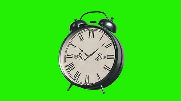 4K Clock - 3D Animation Green Screen