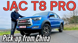 JAC T8 PRO: Chinese Pick-up comes with Mitsubishi engine. English Review | Test Drive