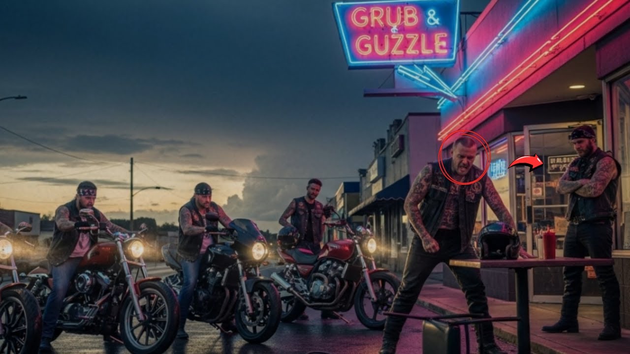 Schläger schlugen ein behindertes Mädchen in einem Restaurant. Eine Stunde später brachen Biker ein.