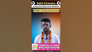 💥 Sahil Chandra ❤️ UPMRC- JE Topper - Lucknow Classroom Student 📚 पढ़े टॉपर्स और टॉप फैकल्टीज के साथ