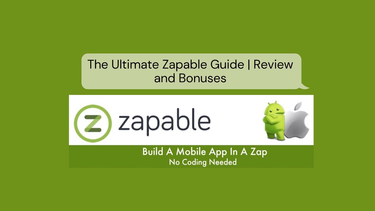 The NEW Zapable  Ultimate App Builder Software