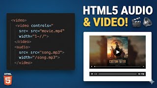 How to Add Audio and Video in HTML | HTML5 Media Tags Explained 🚀