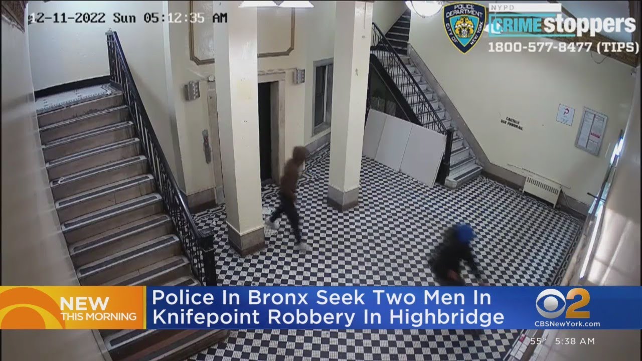Suspects wanted in Bronx knifepoint robbery - YouTube
