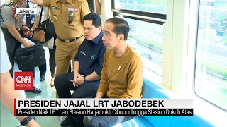 Presiden Jokowi Jajal Lrt Jabodebek