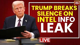 LIVE: Trump Calls Journalist Involved In Signal Leak  'Sleazebag' | Stunning Signal Leak Shocks US