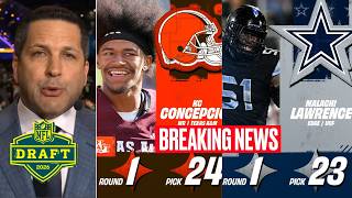 BREAKING: Cowboys selected Malachi Lawrence at No. 23; Browns picked KC Concepcion at No. 24
