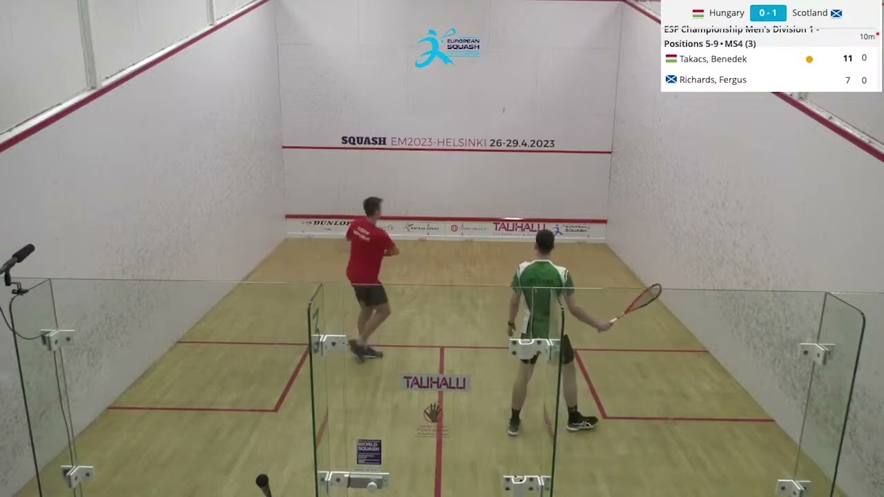 Viktor Byrtus - Oisin Logan (Czech Republic - Ireland) - ESF European Team Squash Championships 2023