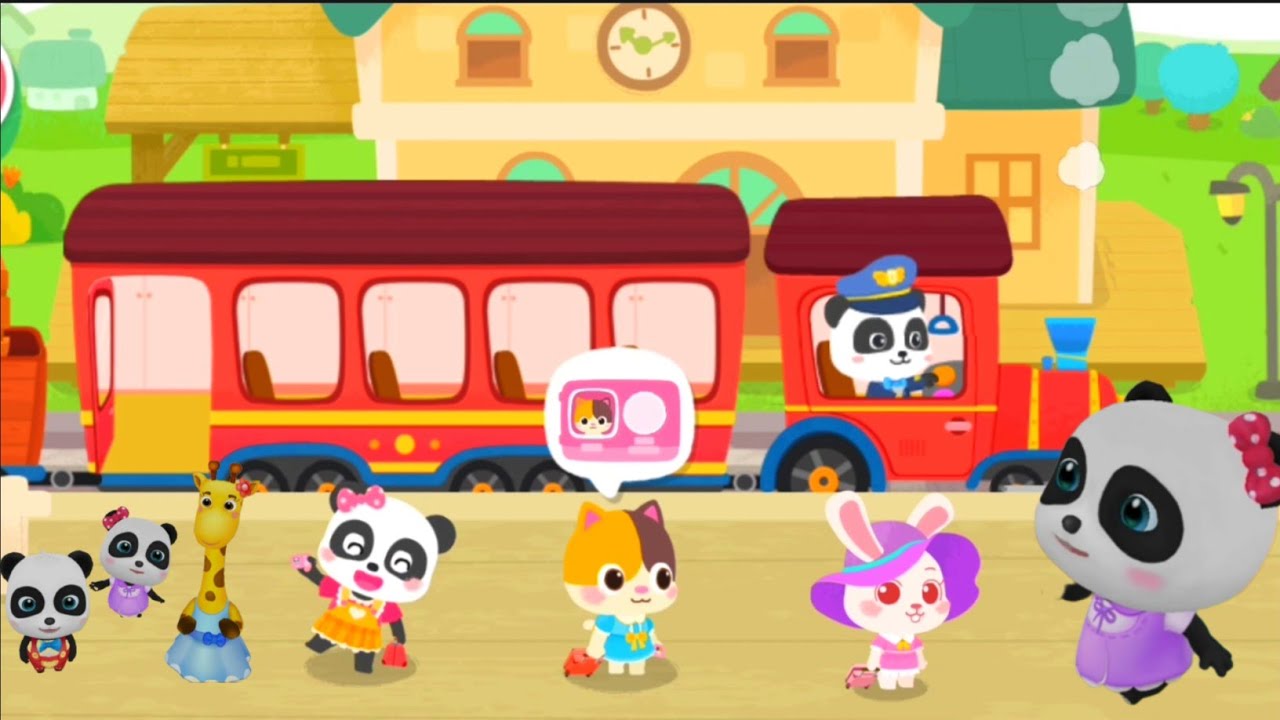 Baby Panda's Train - Build a Small Train, transport goods and ...