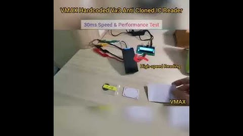 How fast is our hardcoded Anti Clone  Reader responded on our RFID card?