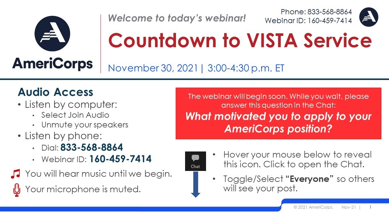 Countdown to VISTA Service 113021 - YouTube