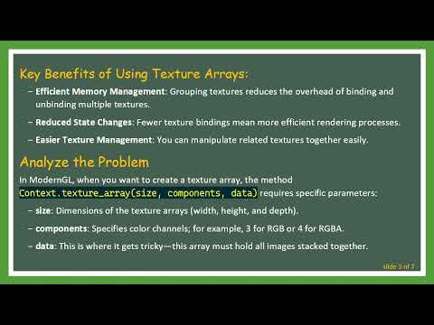 Working with Texture Arrays in ModernGL