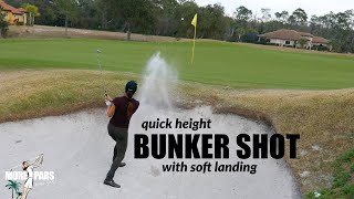 HOW TO PLAY A SHORT-SIDED BUNKER SHOT (to get it close)