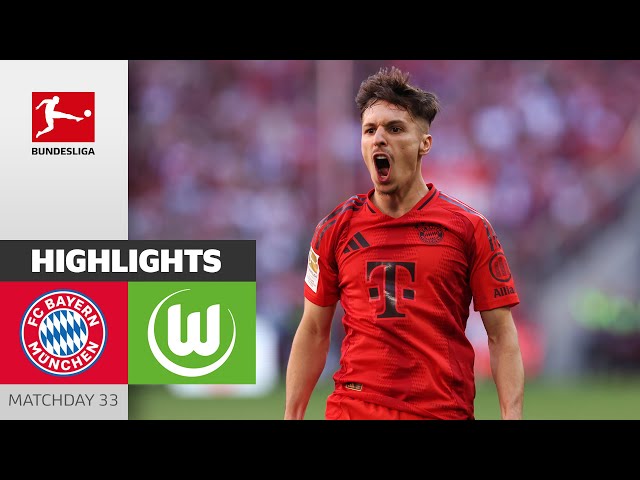 Many New Faces at Bayern Win! | FC Bayern München - VfL Wolfsburg 2-0 | MD33 – Bundesliga 2023/24 class=