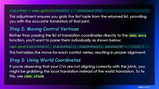 How to Match Curve CVs to Joint Positions in Maya Python