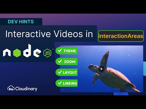 Create Interactive Videos in Node.JS with Cloudinary - Dev Hint