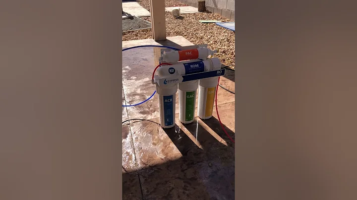 Easy RO ( Reverse Osmosis ) Setup , using a garden hose or outside faucet / spigot. No sink!