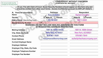 How-to Divorce in Arizona, A1: Family Court, Sensitive Data Sheet.mp4