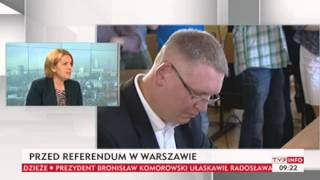 Elżbieta Jakubiak O Ostatnim Dniu Referendalnej Kampanii Tvp Info, 11.10.2013