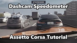 How to get Dashcam Speedometer in Assetto Corsa (FREE DOWNLOAD + Custom Settings) screenshot 2