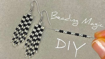 Royal Beaded Earrings Tutorial: Seed Bead Earring Patterns | Beads Jewelry Making