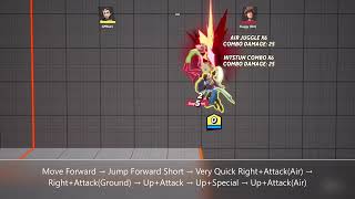 Arya - Aerial & Dagger Slash [MultiVersus Combo]