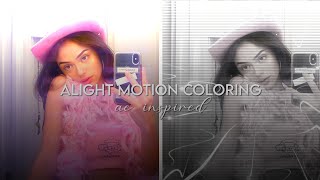 ae mbl inspired Alight Motion coloring tutorial |taepam|