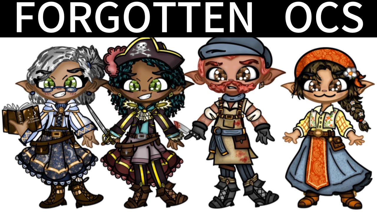 Drawing My 👀FORGOTTEN👀 Fantasy OCs!!! (💥NEW LORE💥!!!) [Feat. Astreya, Bermuda, Brutus, and Taurina!]