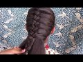 Simple  beautiful french braid hairstyle  french braid